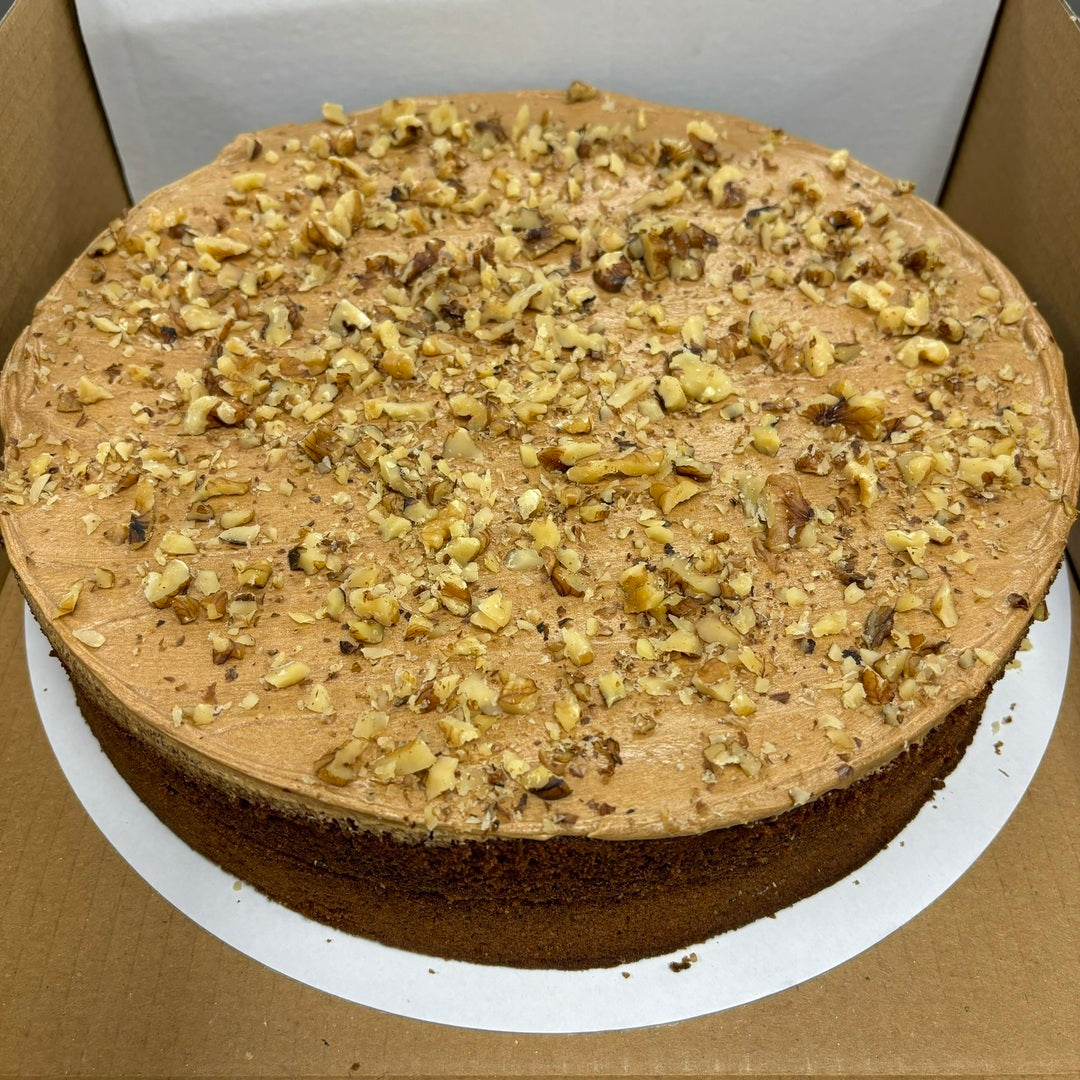 11" Coffee & Walnut Cake