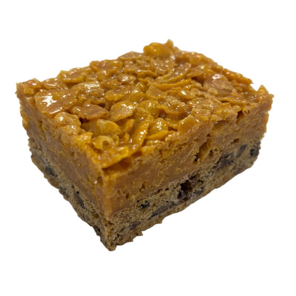 Toffee Caramel Cornflake Cookie Slice