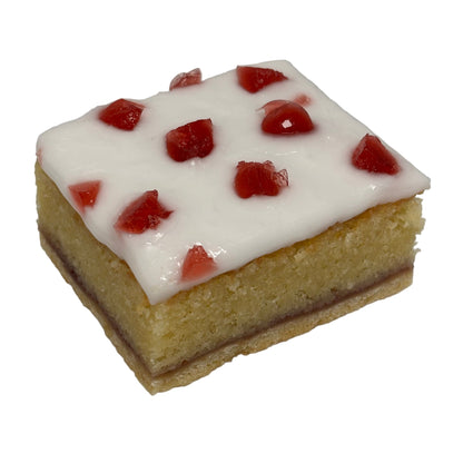 Iced Bakewell Slice