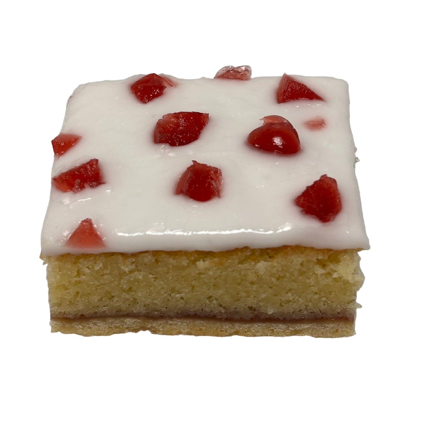 Iced Bakewell Slice