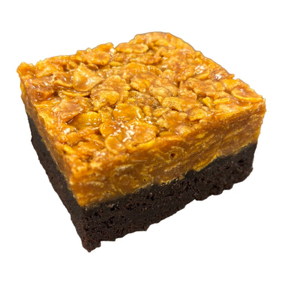 Toffee Caramel Cornflake Brownie